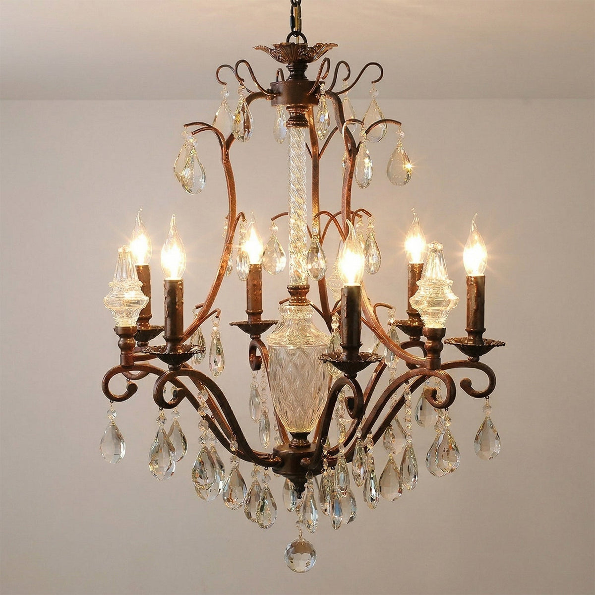 Diodem candelabru din cristal