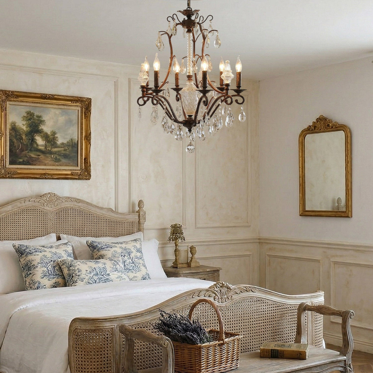 Diodem candelabru din cristal