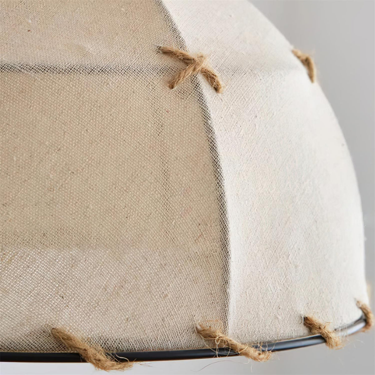 Lampă suspendată cu abajur din țesătură, formă de cupolă, stil vintage minimalist, lumină difuză