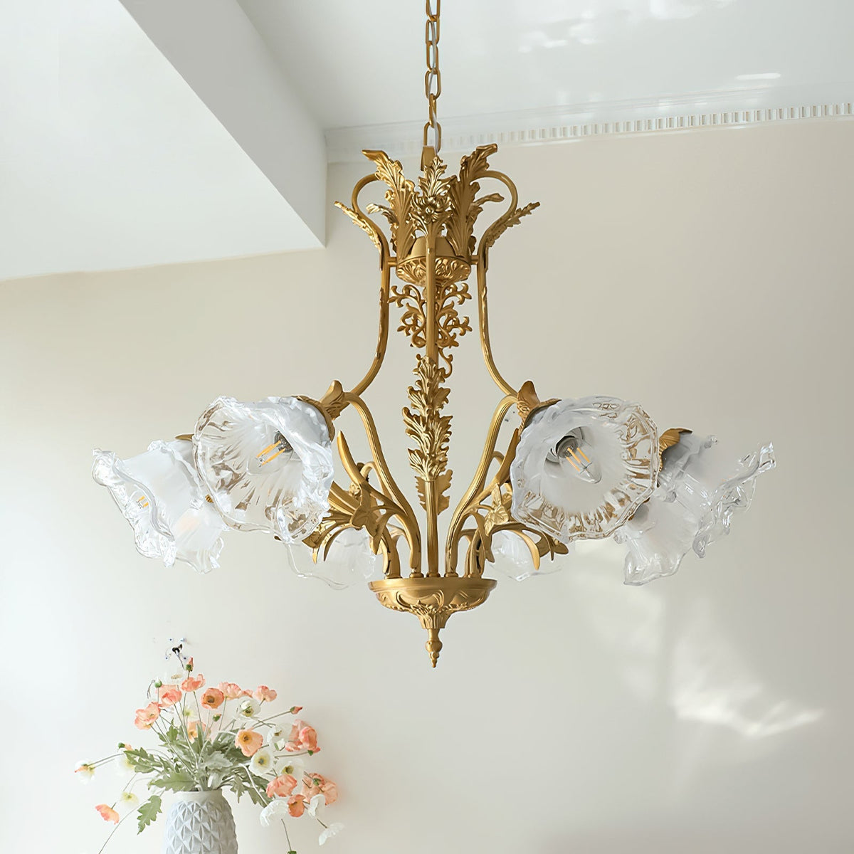 Lumaliel candelabru, cu flori