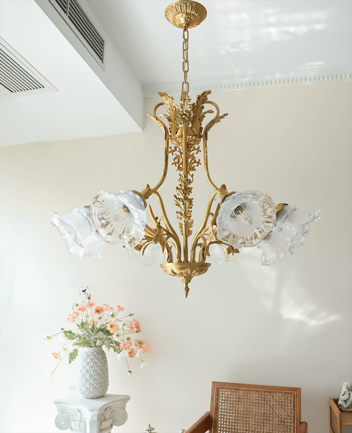 Lumaliel candelabru, cu flori