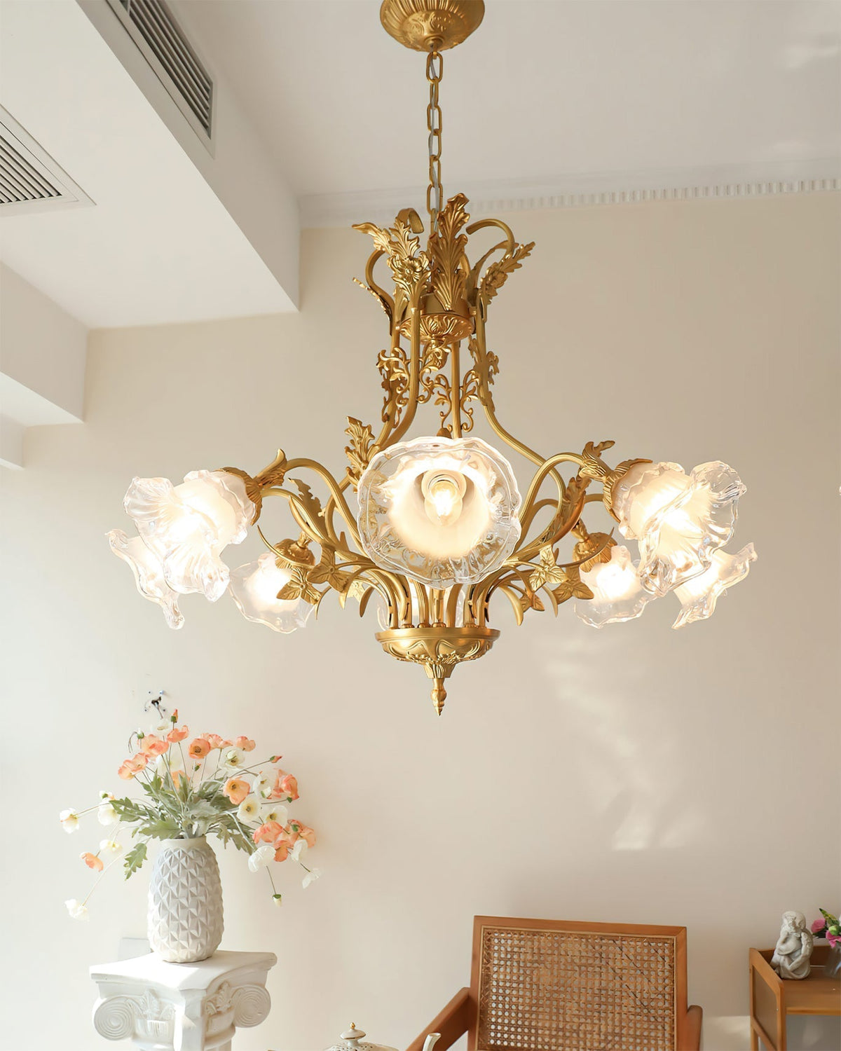Lumaliel candelabru, cu flori