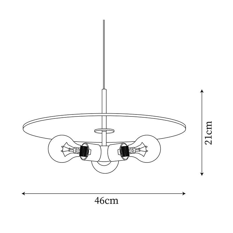 Lampă suspendată din alamă minimalistă pentru sufragerie sau bucătărie