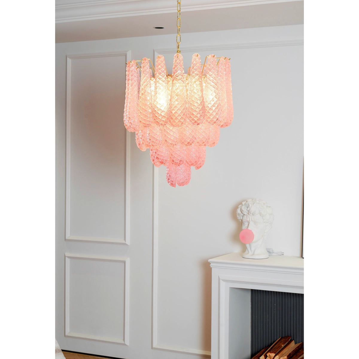 Blush candelabru