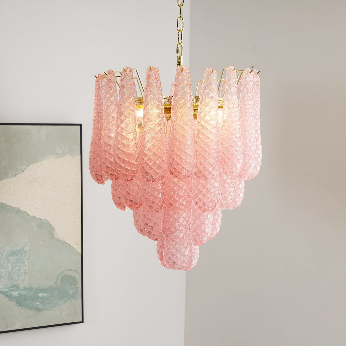Blush candelabru