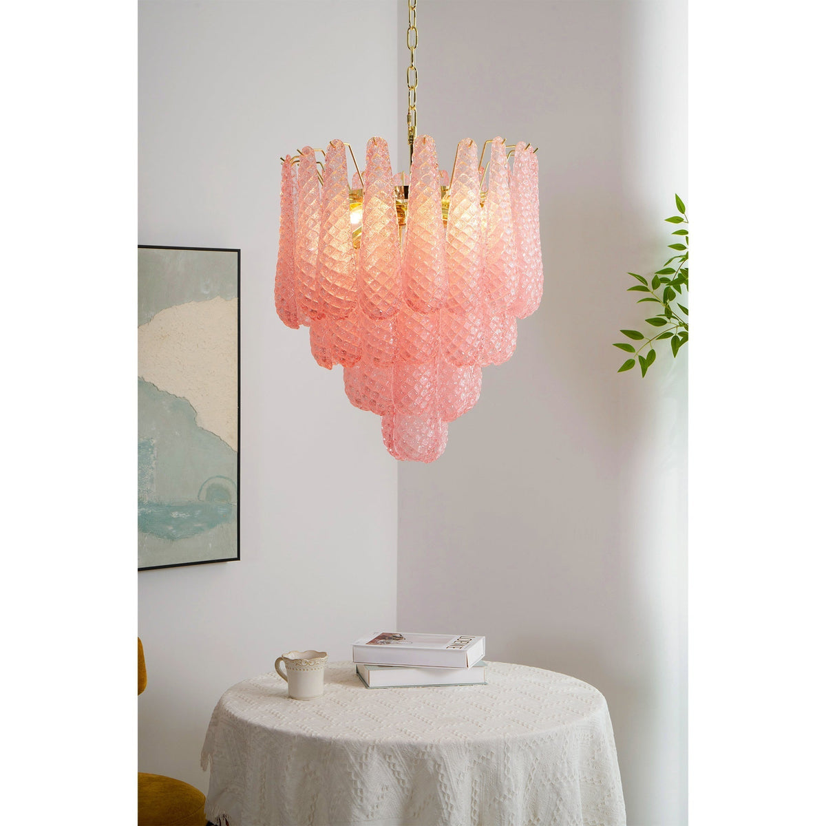 Blush candelabru