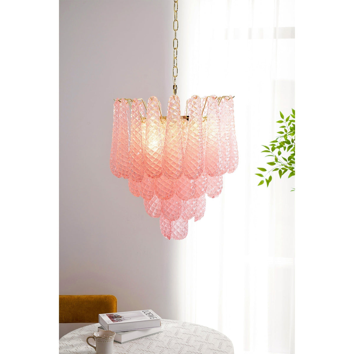 Blush candelabru