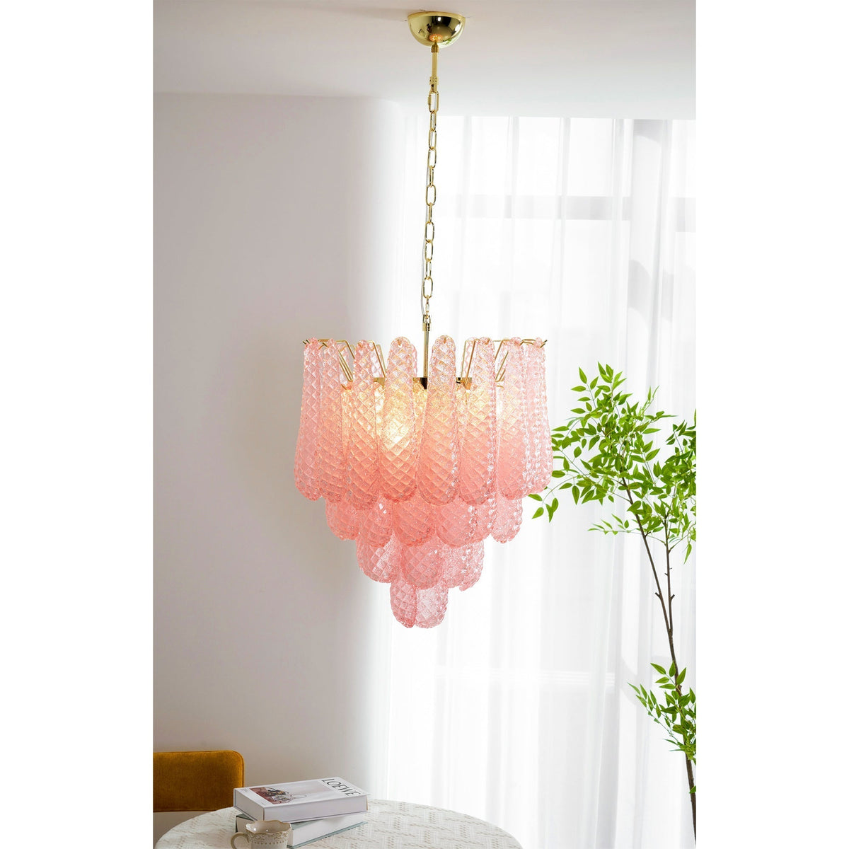 Blush candelabru