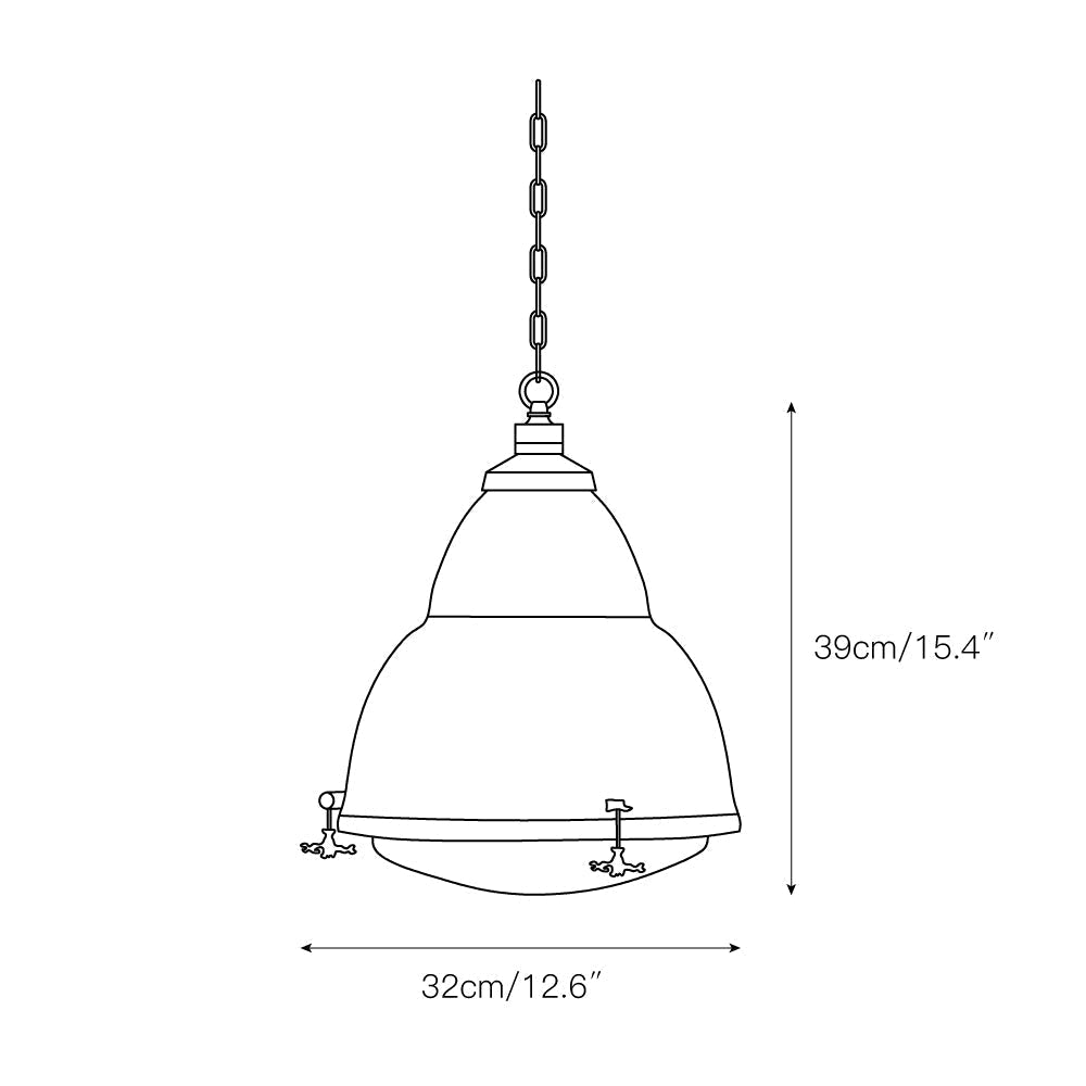 Dunlop lampă suspendată roșie