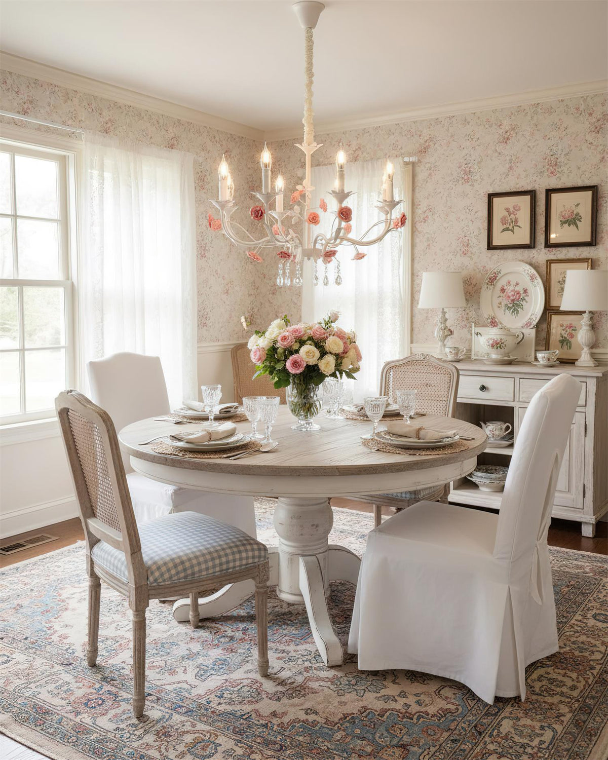 Rosamund Rose candelabru
