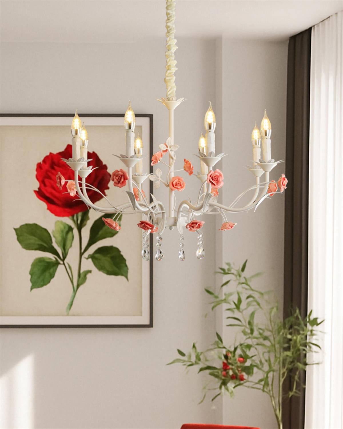Rosamund Rose candelabru