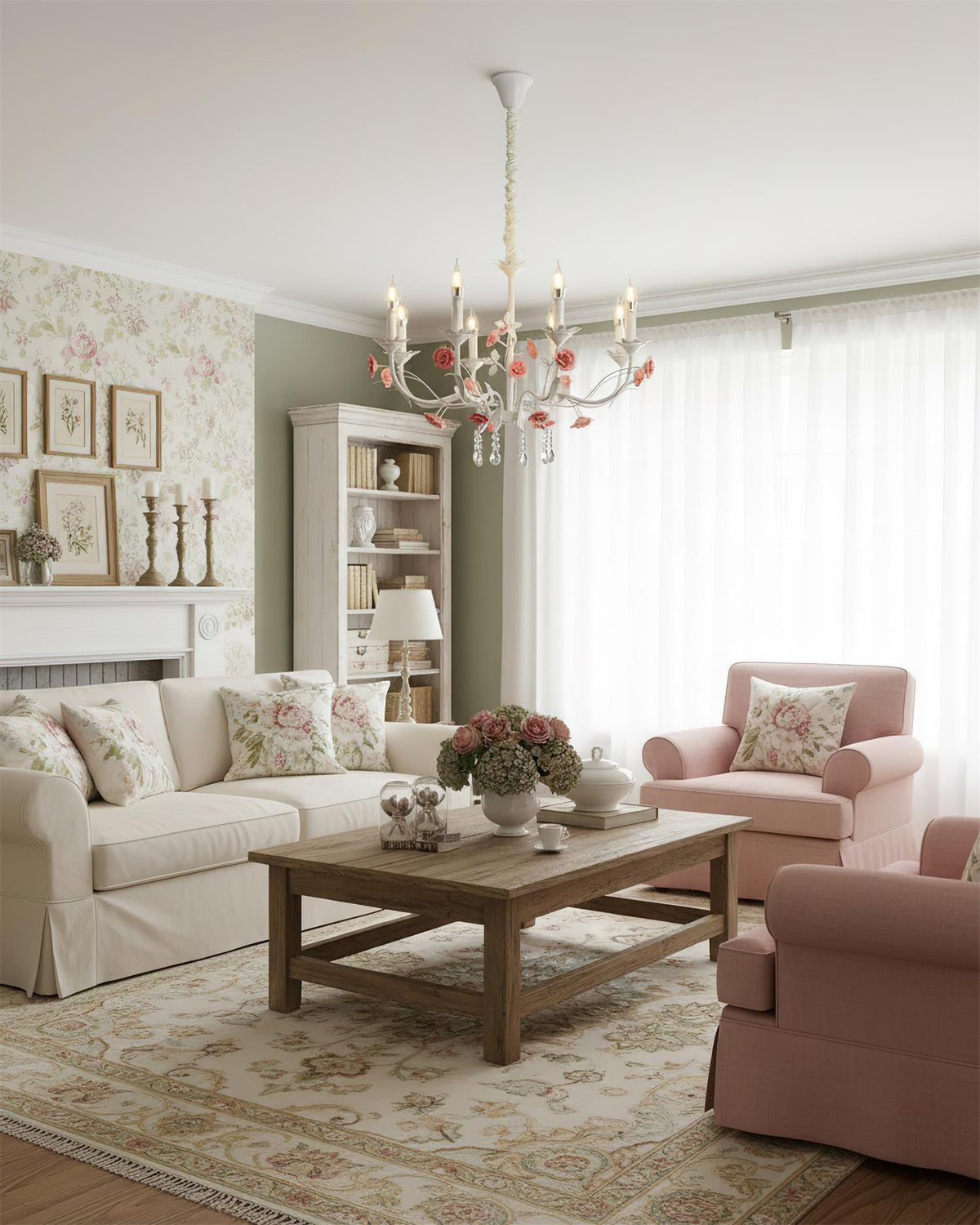 Rosamund Rose candelabru