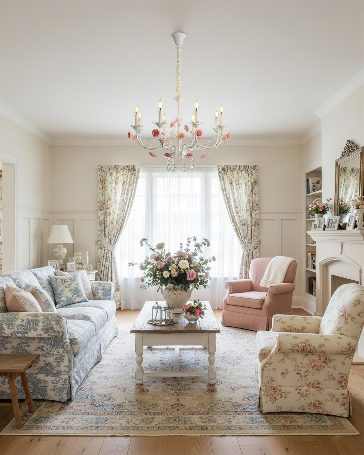 Rosamund Rose candelabru
