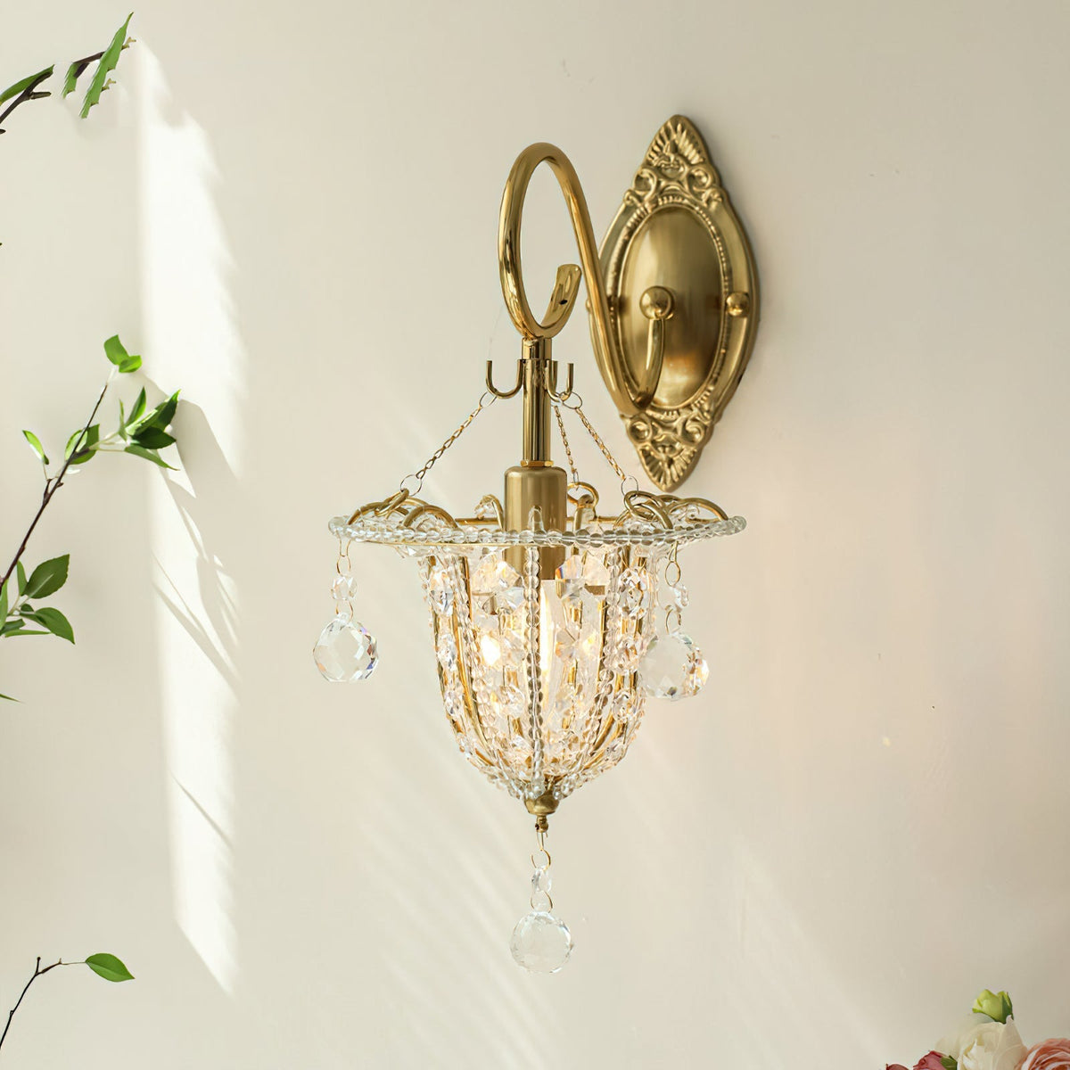 Arabella aplică de perete din cristal