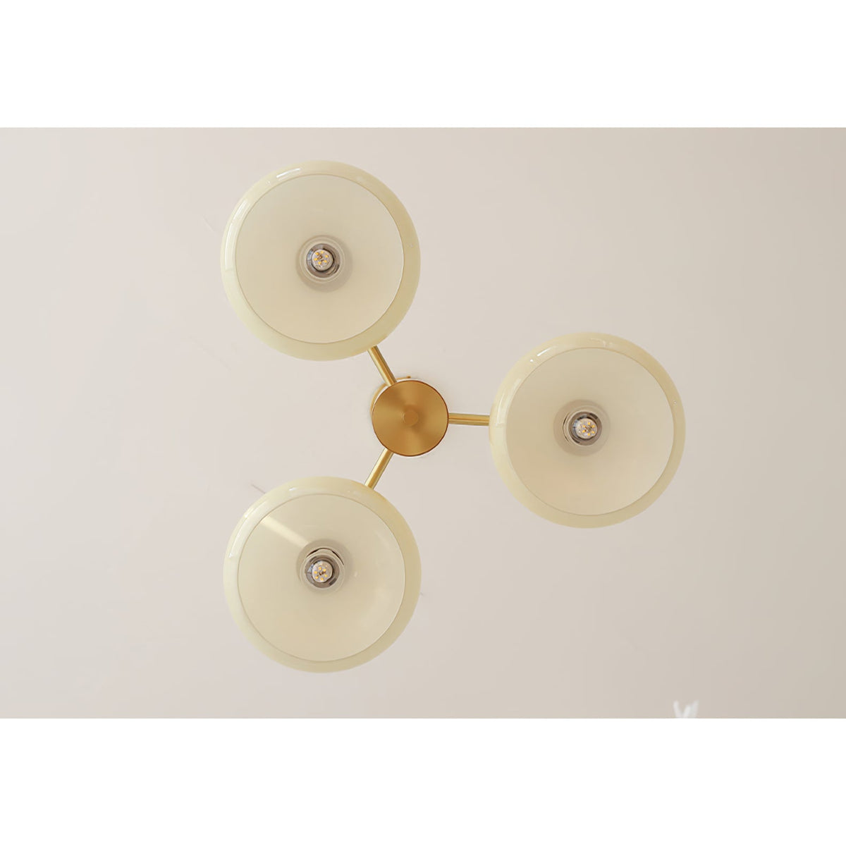Velisian candelabru  din sticlă natural portocaliu-curmală