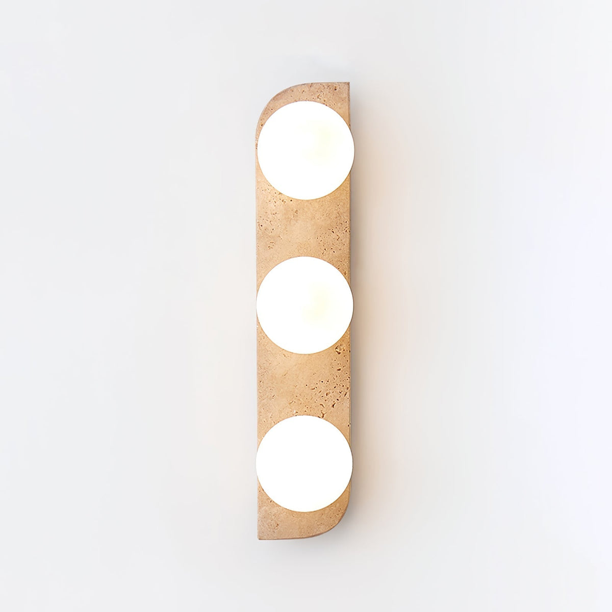 Serearia aplică de perete din travertin, minimalistă, cu ștecher