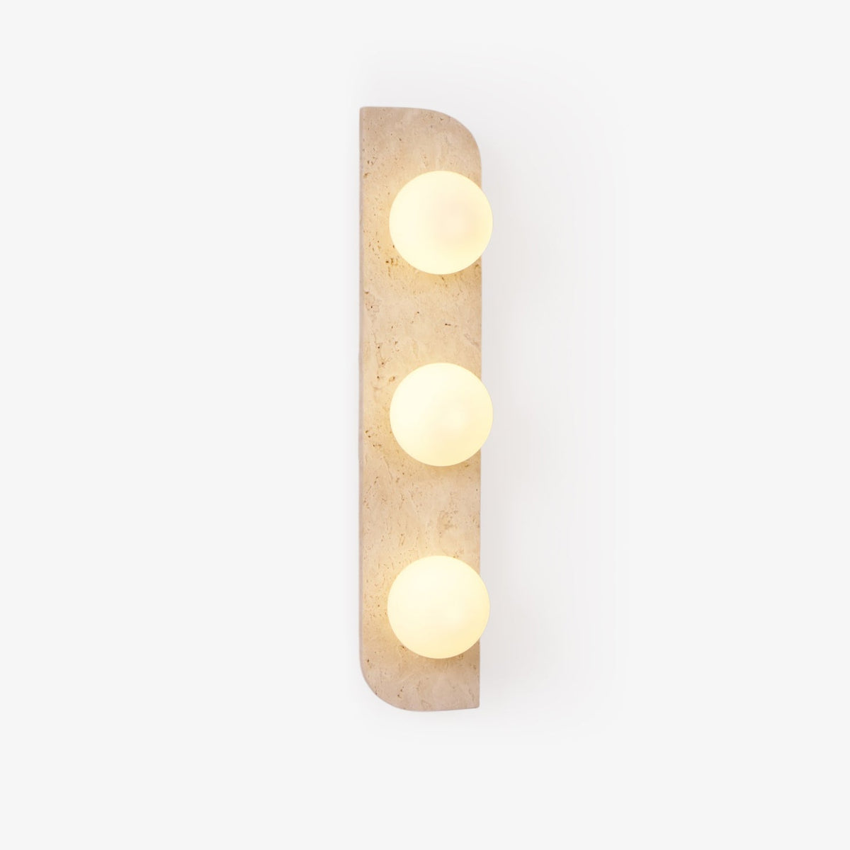 Serearia aplică de perete din travertin, minimalistă, cu ștecher