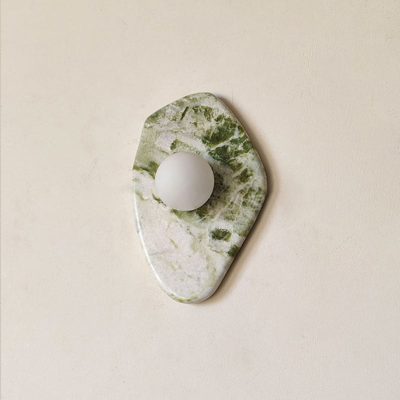 Fyln aplică de perete verde din marmură, organică