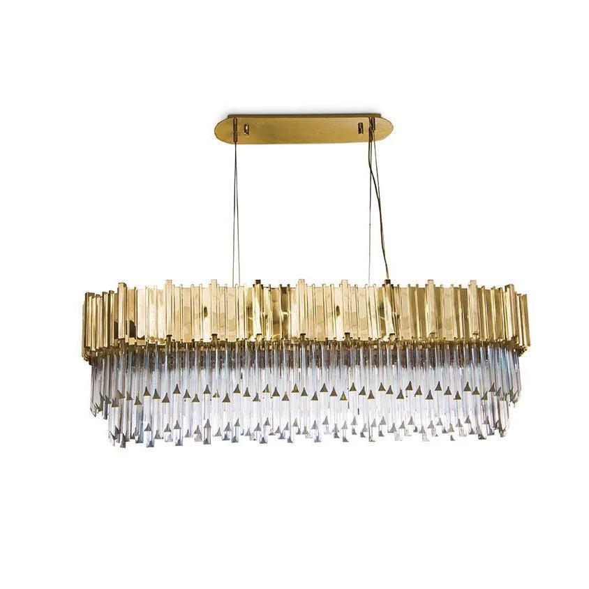 Avenu candelabru Aur cristal auriu