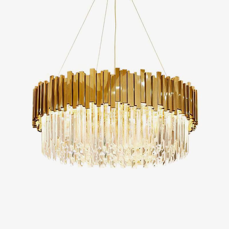 Avenu candelabru Aur cristal auriu