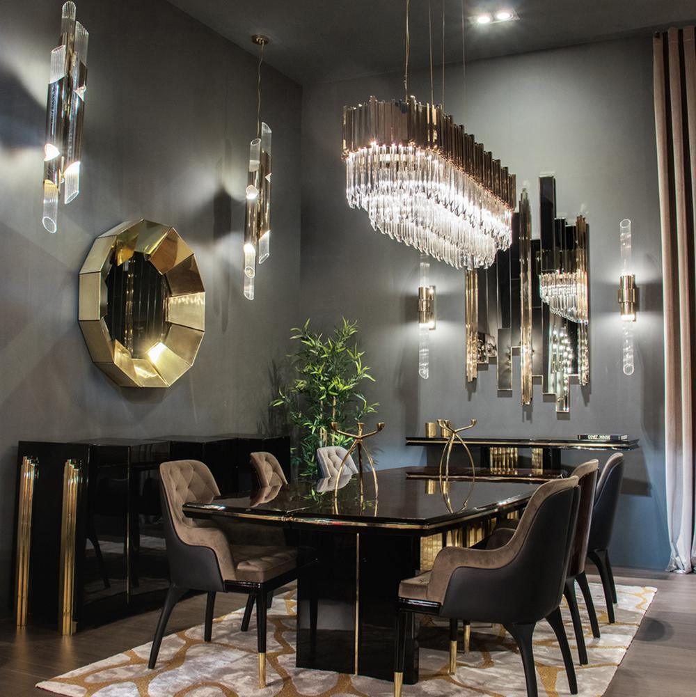 Avenu candelabru Aur cristal auriu