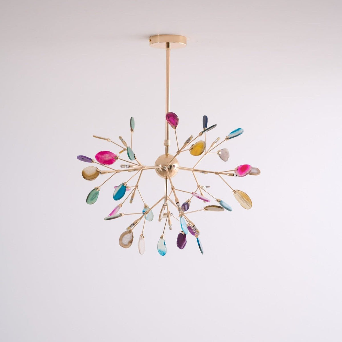 Agate candelabru  Colorful Branching