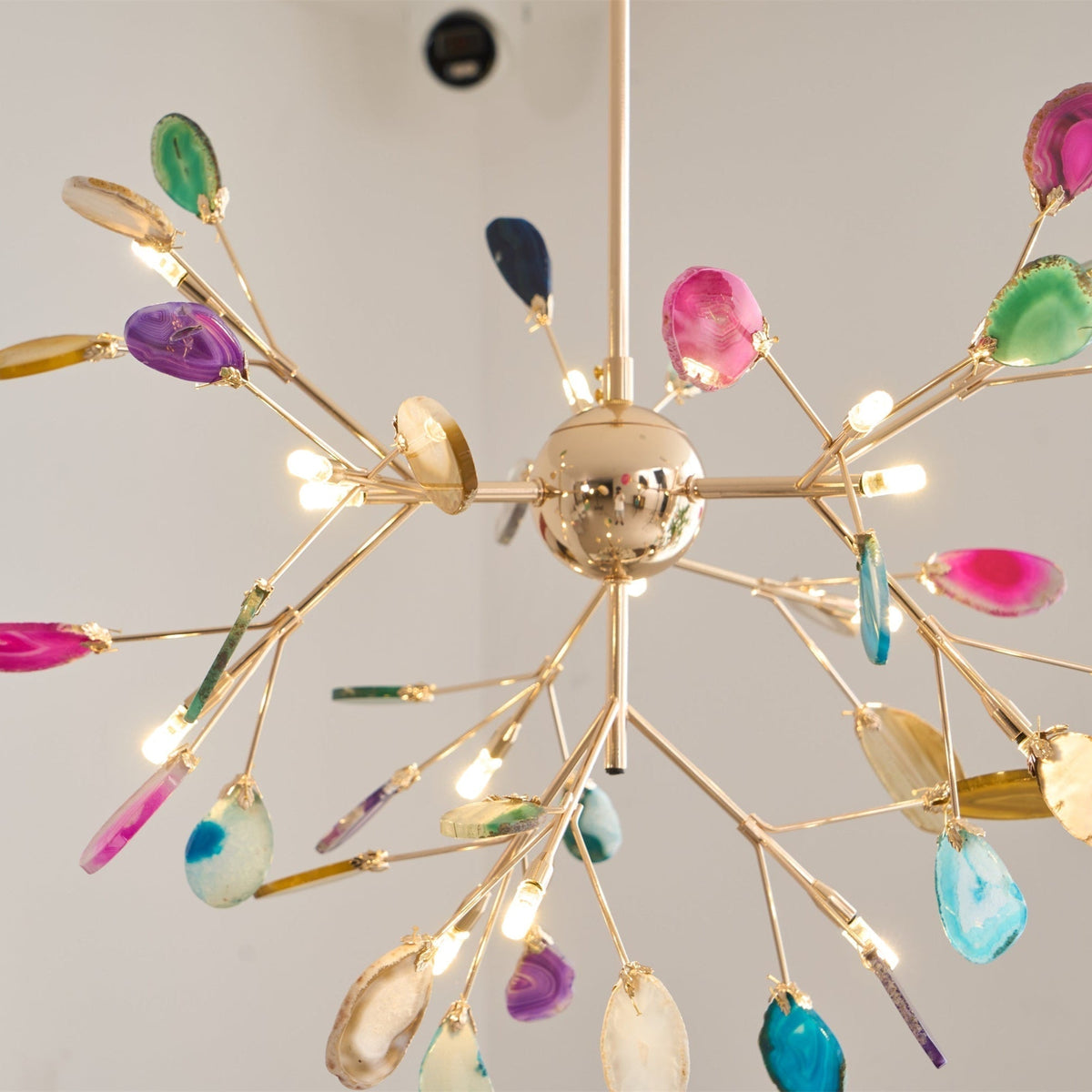 Agate candelabru  Colorful Branching