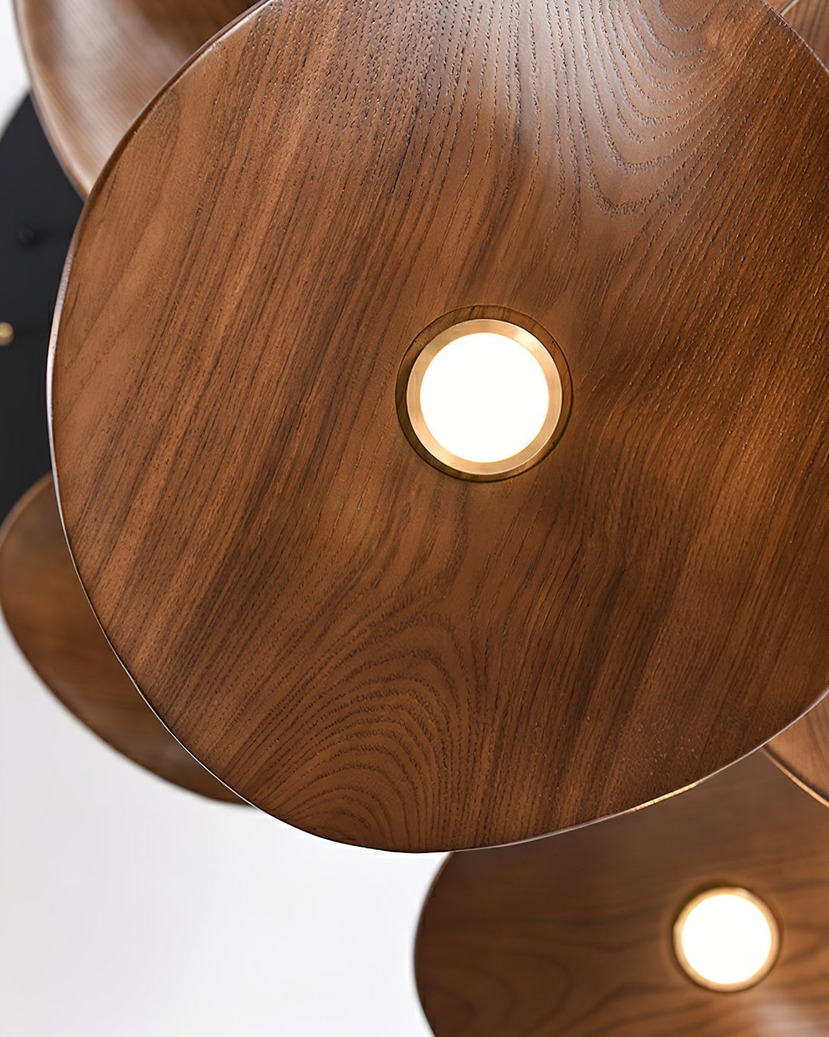 Abbott candelabru  modern minimalist cu frunze goale din lemn
