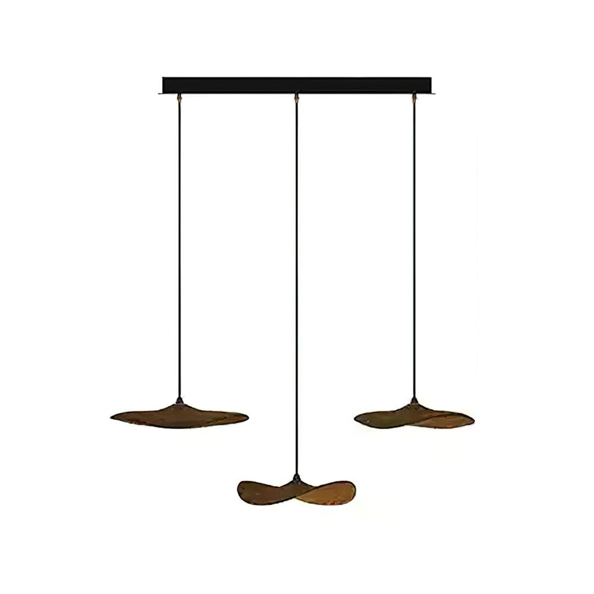 Abbott candelabru  modern minimalist cu frunze goale din lemn