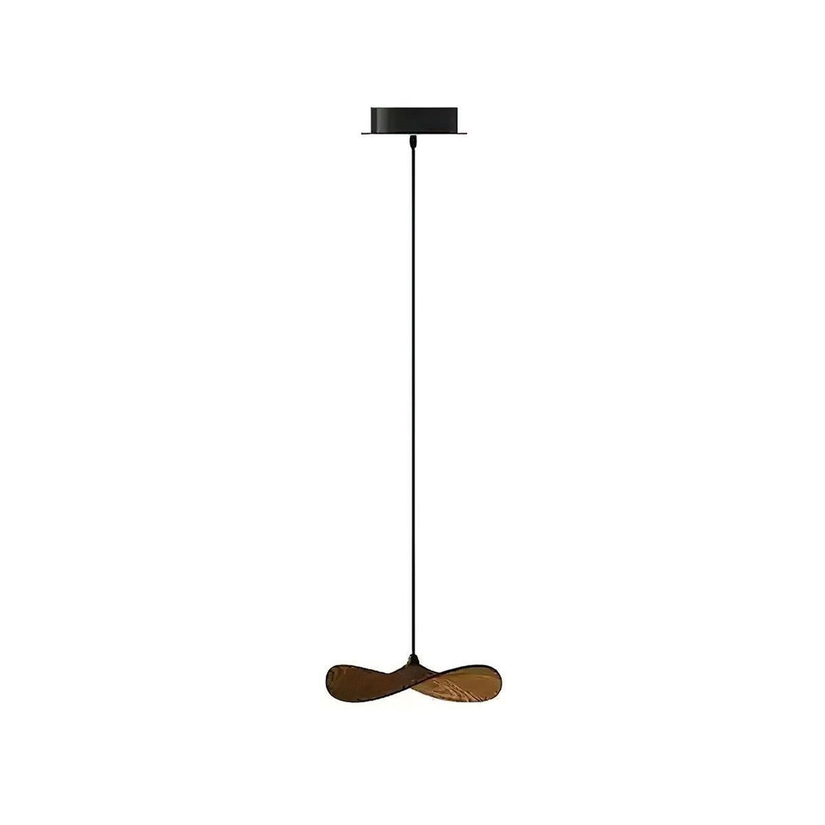 Abbott candelabru  modern minimalist cu frunze goale din lemn