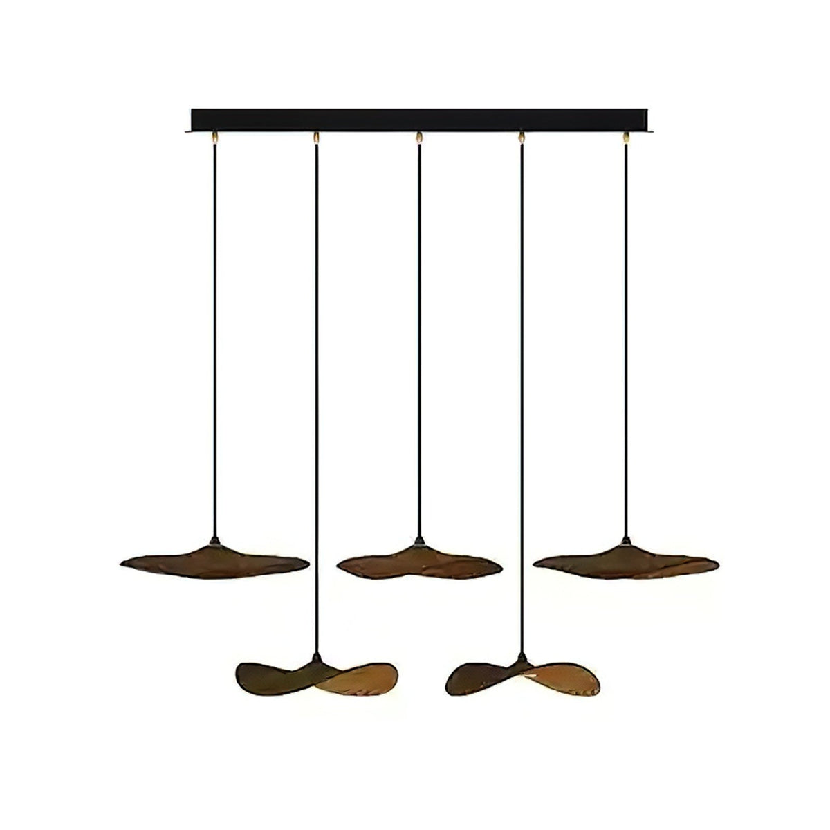 Abbott candelabru  modern minimalist cu frunze goale din lemn