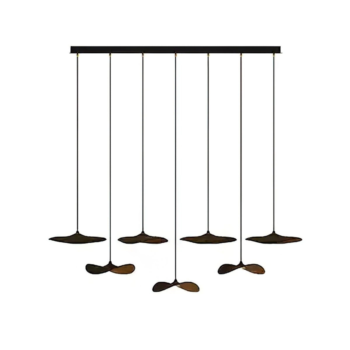 Abbott candelabru  modern minimalist cu frunze goale din lemn