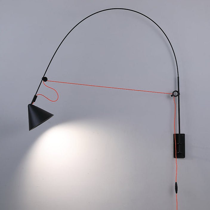 Noraette aplică de perete, minimalistă, arcuită, conică