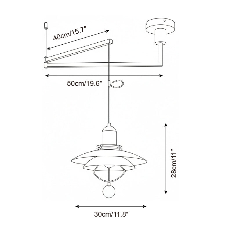 Leontis Swing Arm lampă suspendată