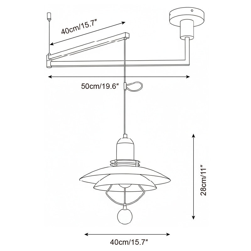 Leontis Swing Arm lampă suspendată
