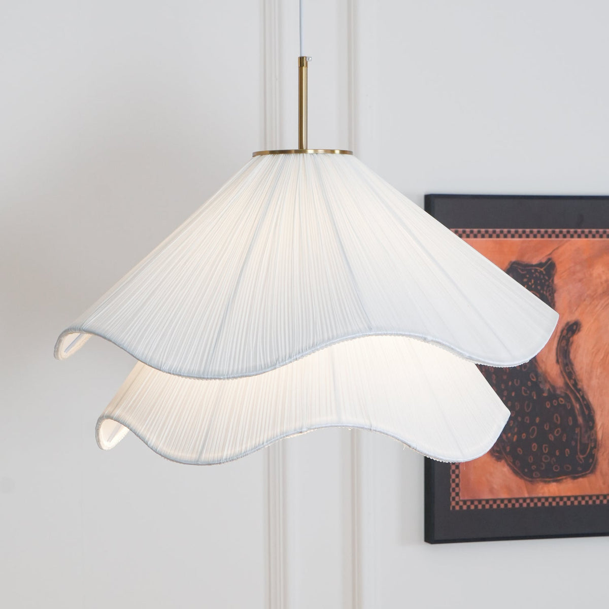Revn lampă suspendată modernă în stil Art Deco cu formă de floare