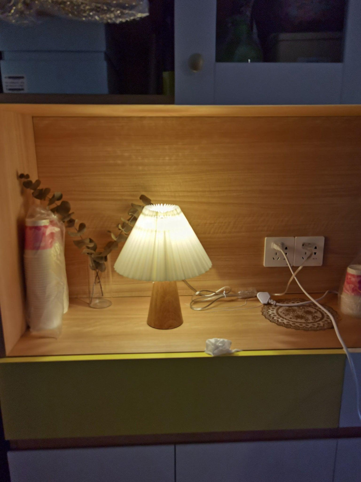 Sylineria lampă de masă minimalistă din lemn