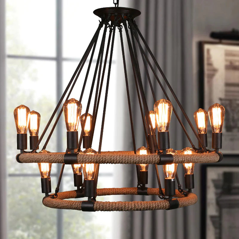 Epoch lampă suspendată LED metal negru Sufragerie/living