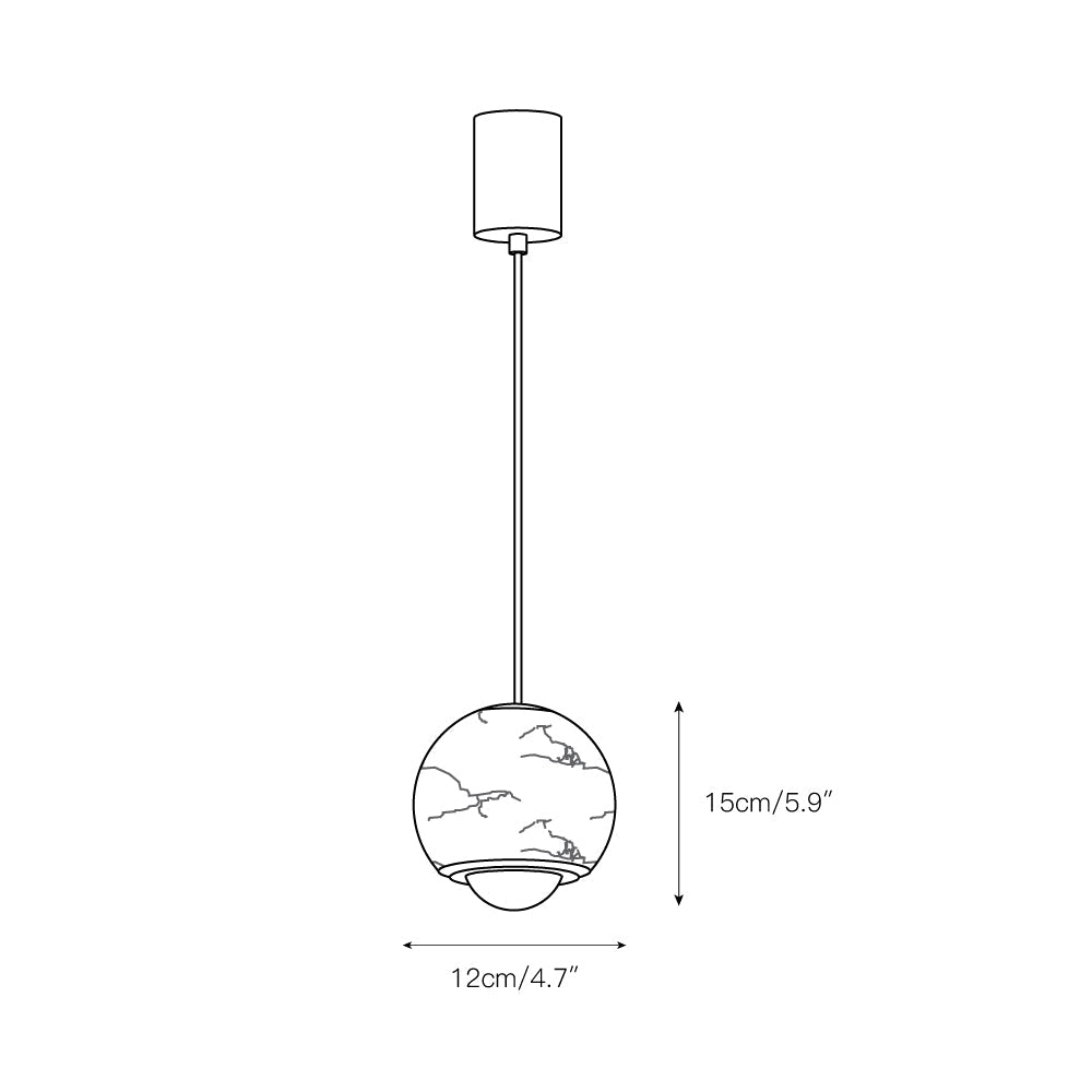 Moonstone lampă suspendată