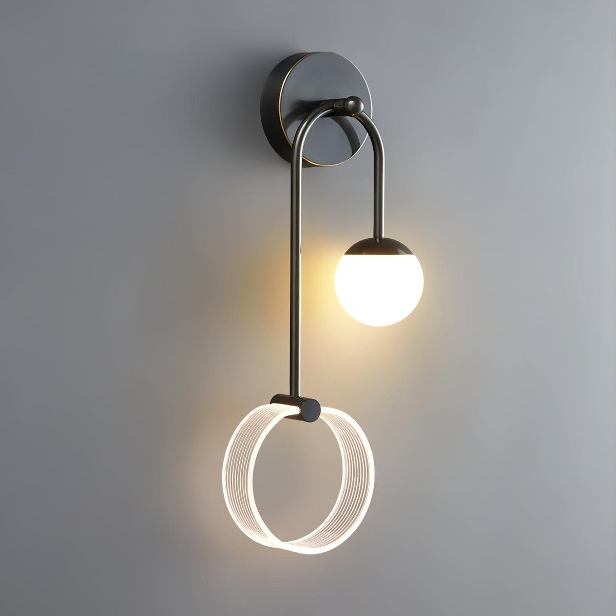 Warren aplică de perete din alamă, modernă, minimalistă, LED