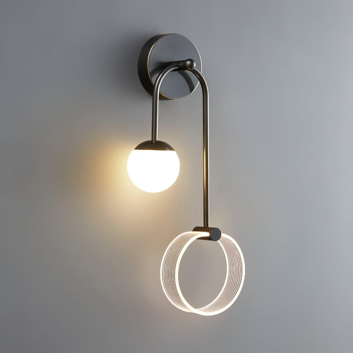 Warren aplică de perete din alamă, modernă, minimalistă, LED