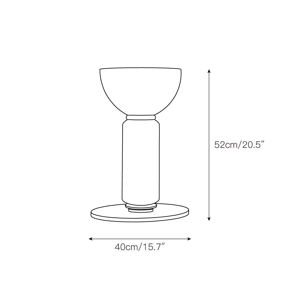 Goblet lampă de masă