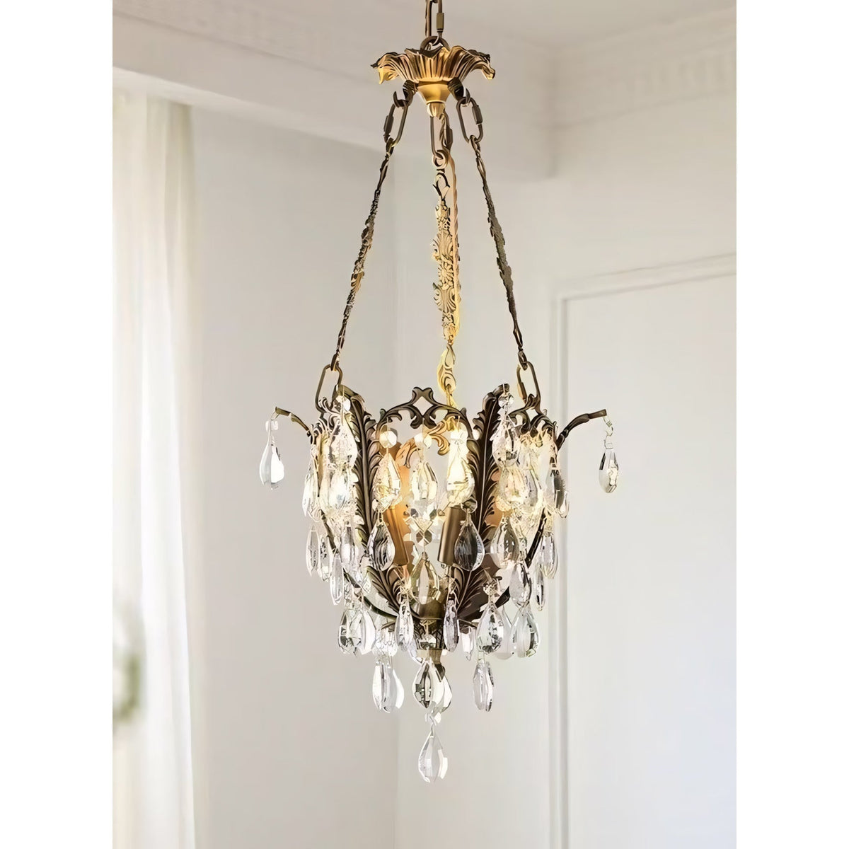 Opalina candelabru din cristal