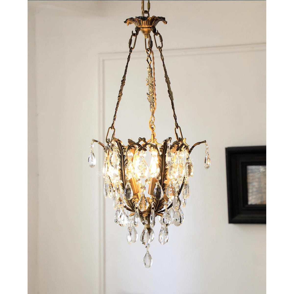 Opalina candelabru din cristal