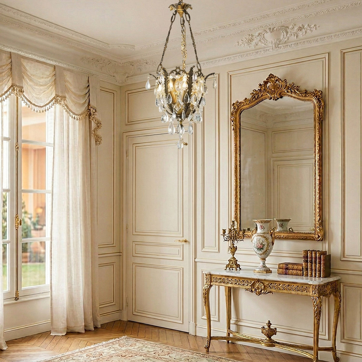 Opalina candelabru din cristal