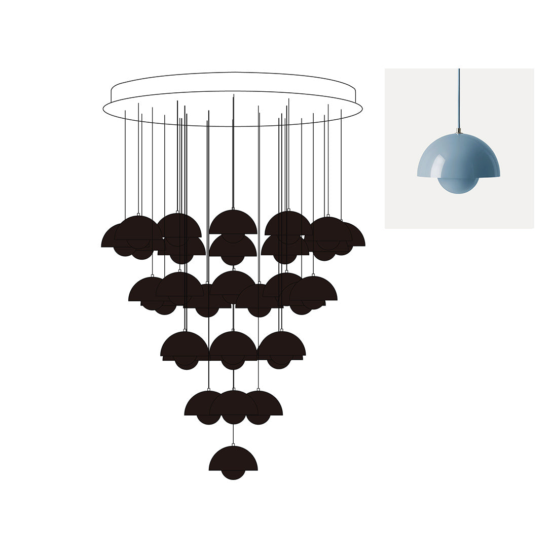 Indigle candelabru