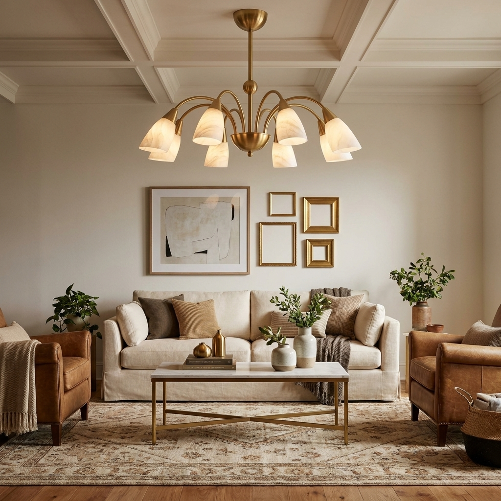 Uxford candelabru din alabastru