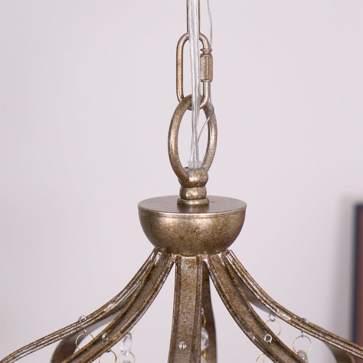 Abella candelabru cu Abajur din cristal în Formă de Lacrimă