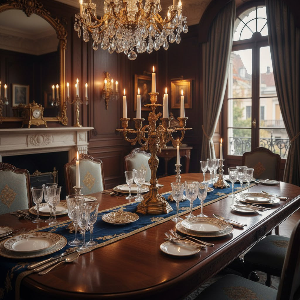 Renarine candelabru Rococo cu șapte surse de lumină