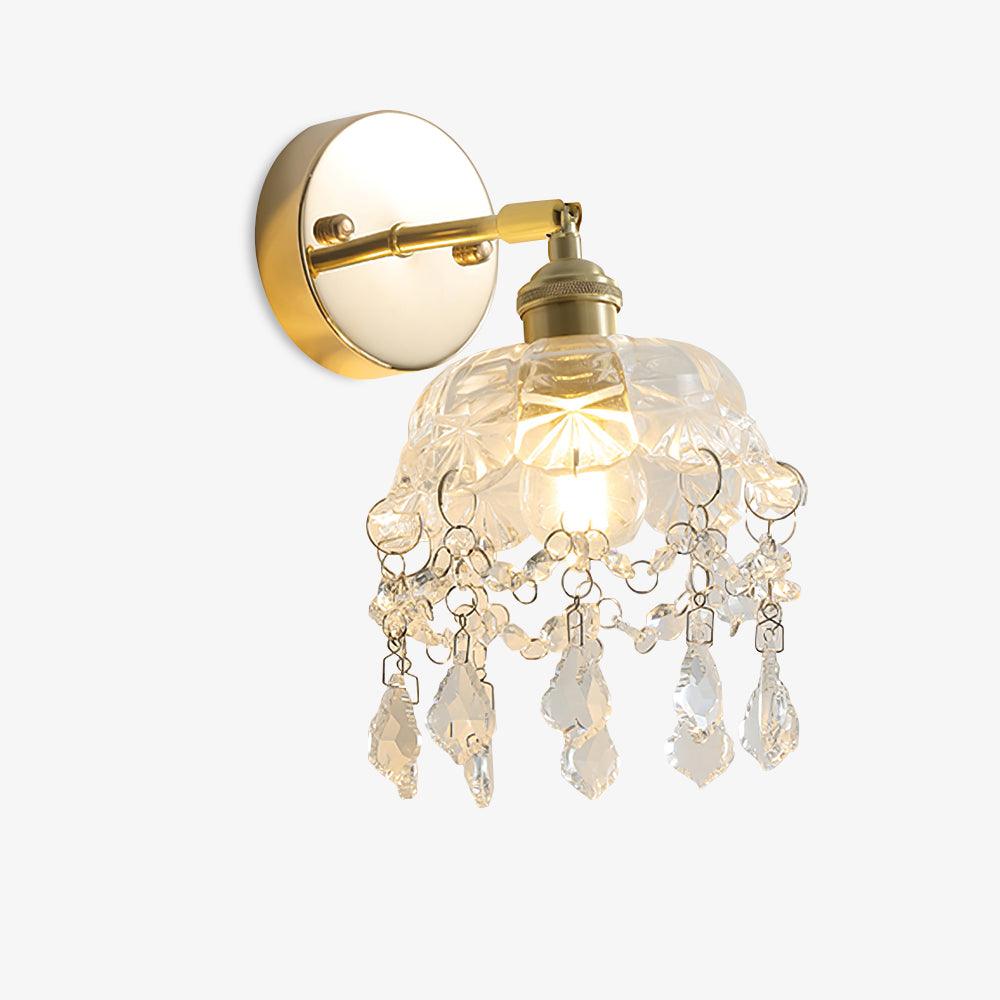 Baleno aplică de perete din cristal, postmodernă, de lux, franceză, cu ciucuri